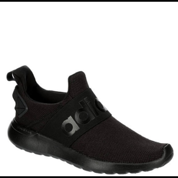 ADIDAS SNEAKERS- BLACK ON BLACK SLIP ONS - Picture 1 of 7